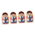 Toyvian 4pcs Multilayer Busy Board Toys Cartoon Busy Board Busy Board Sensory Board Busy Board Busy Board Toy Busy Boards Baby Birthday Present Basswood Splint Girl