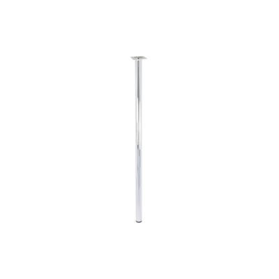 WAGNER Möbelbein CLASSIC RETRO - Ø 30 x 800 mm, Anschraubplatte 60 x 60 mm, Gewinde Ø 10 mm, Stahl verchromt - 12158001 Image