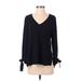 CeCe 3/4 Sleeve Blouse: Black Tops - Women's Size Small