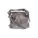 Coach Factory Leather Satchel: Gray Solid Bags