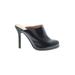 Jeffrey Campbell Ibiza Last Mule/Clog: Slip-on Stilleto Cocktail Party Black Print Shoes - Women's Size 8 1/2 - Round Toe
