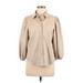 Marc New York Andrew Marc Faux Leather Jacket: Short Tan Jackets & Outerwear - Women's Size Medium