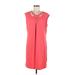 Ellen Tracy Casual Dress - Shift: Red Dresses - New - Women's Size Medium