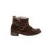 Sundance Ankle Boots: Brown Solid Shoes - Women's Size 36 - Round Toe