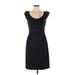 Eliza J Casual Dress - Party Scoop Neck Sleeveless: Black Print Dresses - Women's Size 12