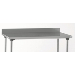 Tournus Arbeitstisch mit Aufkantung 100mm aus Edelstahl, Abm 1600 x 700 x 900 mm Stärke Edelstahltischplatte 1,2mm Image