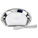 Certified International Derby Day at the Races Silver Plated 3-D Horseshoe Cheese Plate with Knife - 8.5" x 9.5" x 1"