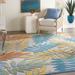 Nourison Aloha Leaf Print Vibrant Indoor/Outdoor Area Rug