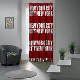 New York City Themed Blackout Curtain Panel 102x55 Inch