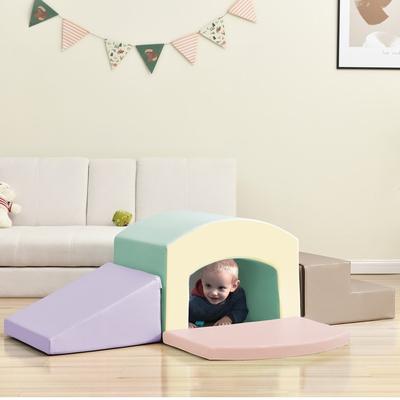Soft Foam Playset for Toddlers, Safe SoftZone Single-Tunnel Foam Climber for Kids