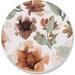 Watercolor Floral 4 Pack Absorbent Stone Coaster with Protective Cork Backing Made in The USA 4" Round, Easily Wipes Clean