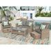 4 Piece Outdoor Rattan Conversation Set All Weather Wicker Sectional Sofa with Ottoman and Cushions - 50" x 27.5"