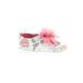 Carter's Booties: White Floral Shoes - Size 0-3 Month