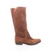 Nine West Boots: Brown Print Shoes - Women's Size 6 1/2 - Almond Toe