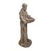 Alpine Old World St. Francis Statue w/Bird Feeder w/ Mossy Finish | 45 H x 18 W x 14 D in | Wayfair QFC107-201