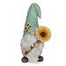 Alpine Gnome w/ Turquoise Hat Holding Sunflower Decor, Ceramic | 21 H x 9 W x 11 D in | Wayfair MCC842