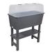 Arlmont & Co. Shimara 1 ft x 2 ft Plastic Raised Garden Bed Plastic in Gray | 36.5 H x 14 W x 27.5 D in | Wayfair BD5A2A7E7CA64C28AA00377639814290