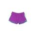 Adidas Athletic Shorts: Purple Color Block Activewear - Women's Size Medium