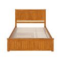 AFI Furnishings Nantucket King Solid Wood Platform Bed w/ Footboard & Twin XL Trundle in Walnut Wood in Brown | 50 H x 63.7 W x 83.46 D in | Wayfair