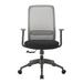 Inbox Zero Mandisha Office Chair Upholstered/Metal in Gray/Brown | 42 H x 28.5 W x 23.5 D in | Wayfair 8E98CA88EA96448E943E67681EA89D9E