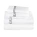 Haus & Home Egyptian-Quality 1000 Thread Count Embroidered Infinity Scroll Bed Sheet Set 100% Cotton/Silk/Satin in Gray | Full | Wayfair