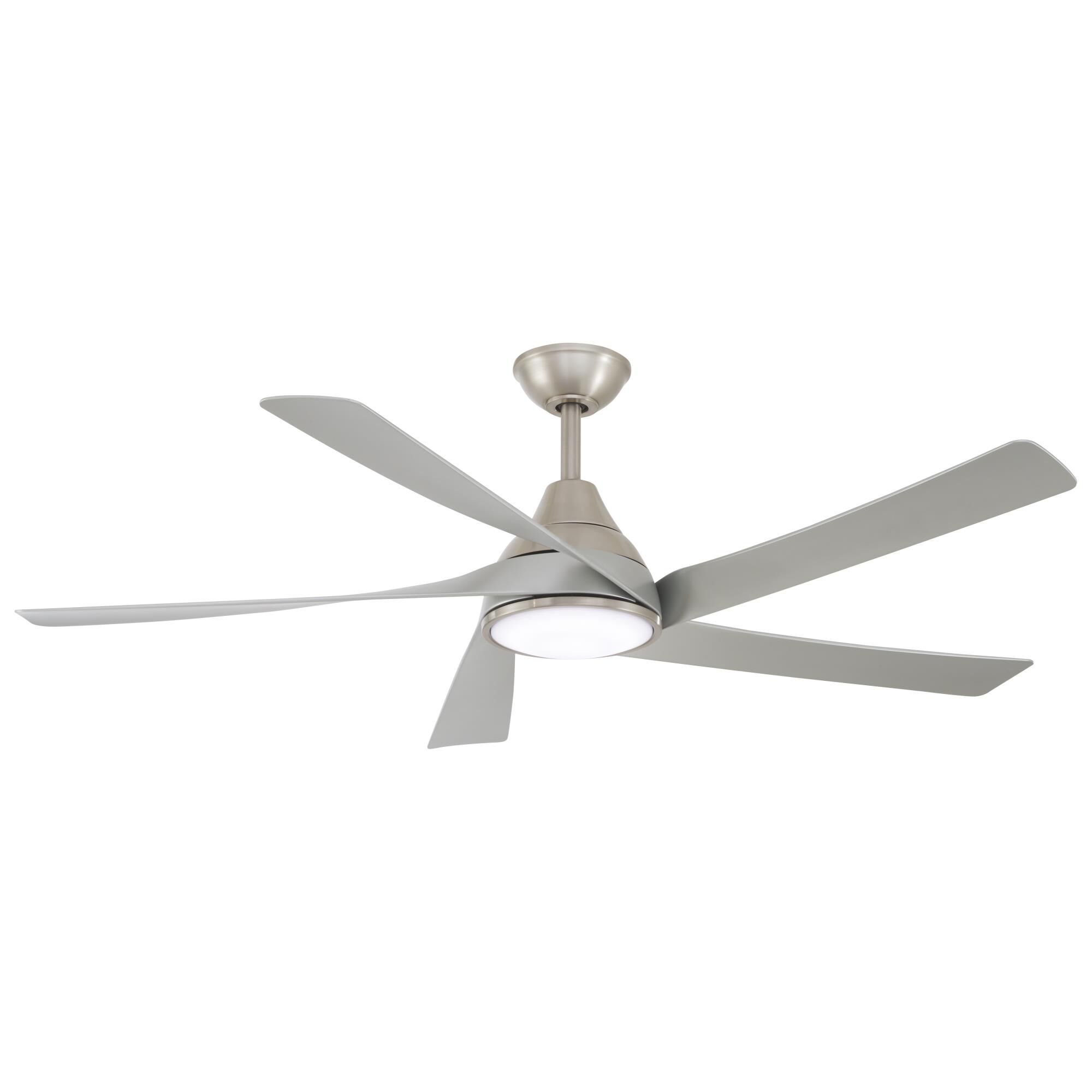 Minka Aire Transonic 56 Inch Ceiling Fan with Light Kit - F765L-BN/SL