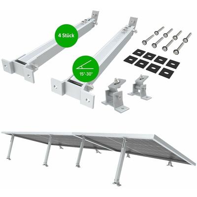 Balkonkraftwerkhalterung 2er Set Verstellbare Solarpanel Halterung für PV-Anlagen 4 Stück