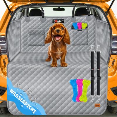 Lovpet - Kofferraumschutz Hund gesteppt mit Seiten- und Ladekantenschutz Universale