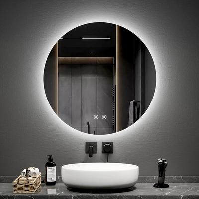Rund Badspiegel Antibeschlage Badezimmerspiegel mit Beleuchtung , Energiesparend Lichtspiegel