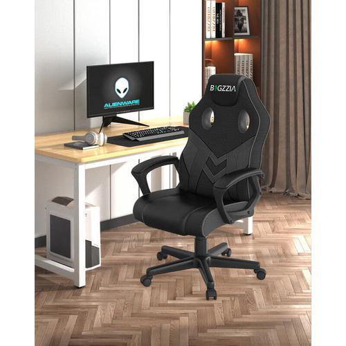 Gaming Stuhl Bigzzia Computerstuhl Ergonomisch - Gamer Stuhl Bürostuhl mit Höhenverstellung