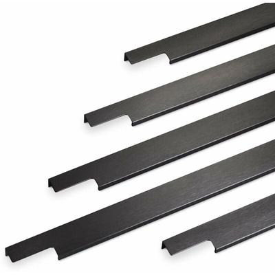 Möbelgriff BLANKETT 795 mm schwarz gebürstet (Wird an die Frontinnenseite verschraubt) von SOTECH Image