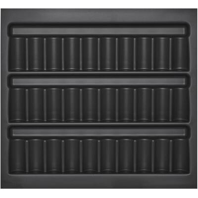 So-tech - orga-box i Gewürzdoseneinsatz 513 x 473 x 28 mm lavagrau mit Perlstruktur Image