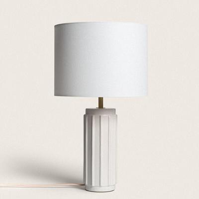 Ledkia - Tischlampe Keramik Corbusier Weiß Image