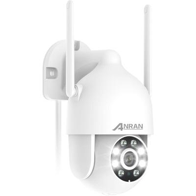 Anran - berwachungskamera Aussen Dome wlan, 360 Grad Schwenkbare 1080P ip Kamera mit Flutlicht und