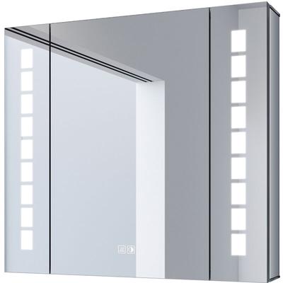 Sonni - Aluminium Spiegelschrank mit led Beleuchtung mit Touch Steckdose und Beschlagfrei
