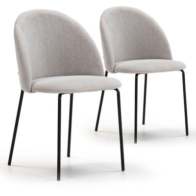 2er Set Kenia gepolsterte Esszimmerstühle beige, sgs zertifiziert, 43 x 47 x 78,5 cm Image