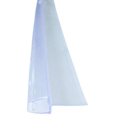 Duschdichtung Schleiflippendichtung Transparent 100cm, Wasserabweisprofil für Türdichtung unten, Image