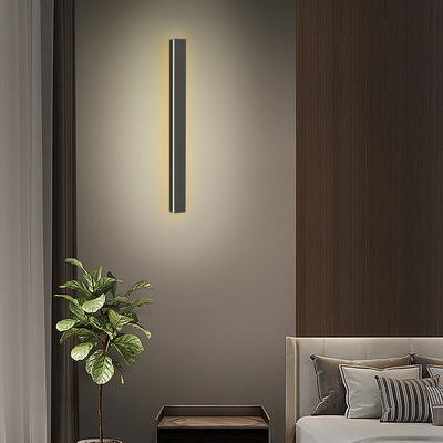 Led Wandleuchte Esszimmer Ultraslim Außen Wandlampe Innen Beleuchtung Flurlampe 80cm 18W Warmweiß Image
