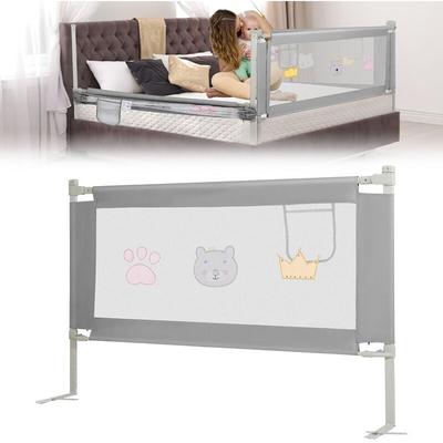 Swanew - Bettgitter Rausfallschutz Bett 150cm Baby Bettschutzgitter mit Höhenverstellbar Image