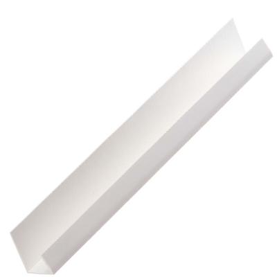 3741 pvc Einfassprofil, Abschlussprofil 12,5mm für Gipskartonplatten 250cm 50 St. Weiß Kantenschutz Image