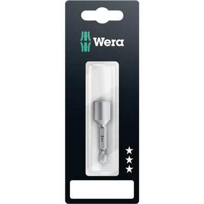 869/4 m 05073504001 Steckschlüssel-Maschinenaufnahme 9 mm Antrieb 1/4' (6.3 mm) 50 mm 1 St. - Wera Image