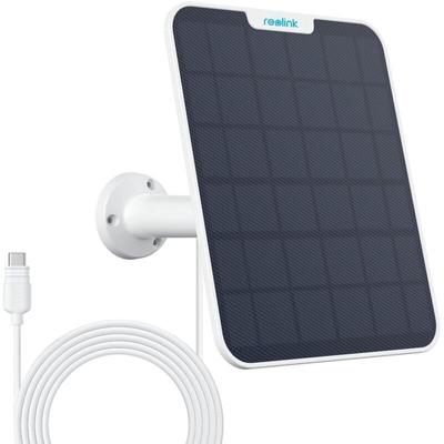 6W Solarpanel für Akku Überwachungskamera Aussen, usb Schnittstelle, Solar Kamera Outdoor, 360°