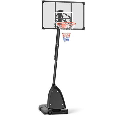 Sportnow - Basketballkorb Outdoor Basketballständer mit Rollen 107x70cm Rückwand, Mobiler Image