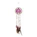 OM Gallery 632654 - 16.5" Capiz Lotus Flower Purple Dreamcatcher Wind Chime