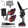 88V Power Chainsaw 3000W Mini motosega a batteria - 6 pollici cordless - con 2 batterie ZebraA