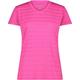 CMP Damen Striped Mesh T-Shirt (Größe L, rosa)