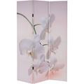 Non utilizzato] Paravento divisore doppia immagine 3 pannelli T233 120x180cm orchidee - multicolour