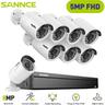 8MP Sicherheitssystem 16CH PoE nvr H.265, 8 ip cctv Kamera IP66 1080P Wasserdicht Outdoor/Indoor