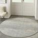 Nourison Essentials Indoor/Outdoor Grey/Beige 4 x round Area Rug (4 Round)