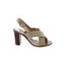 J.Crew Heels: Tan Solid Shoes - Women's Size 8 - Open Toe